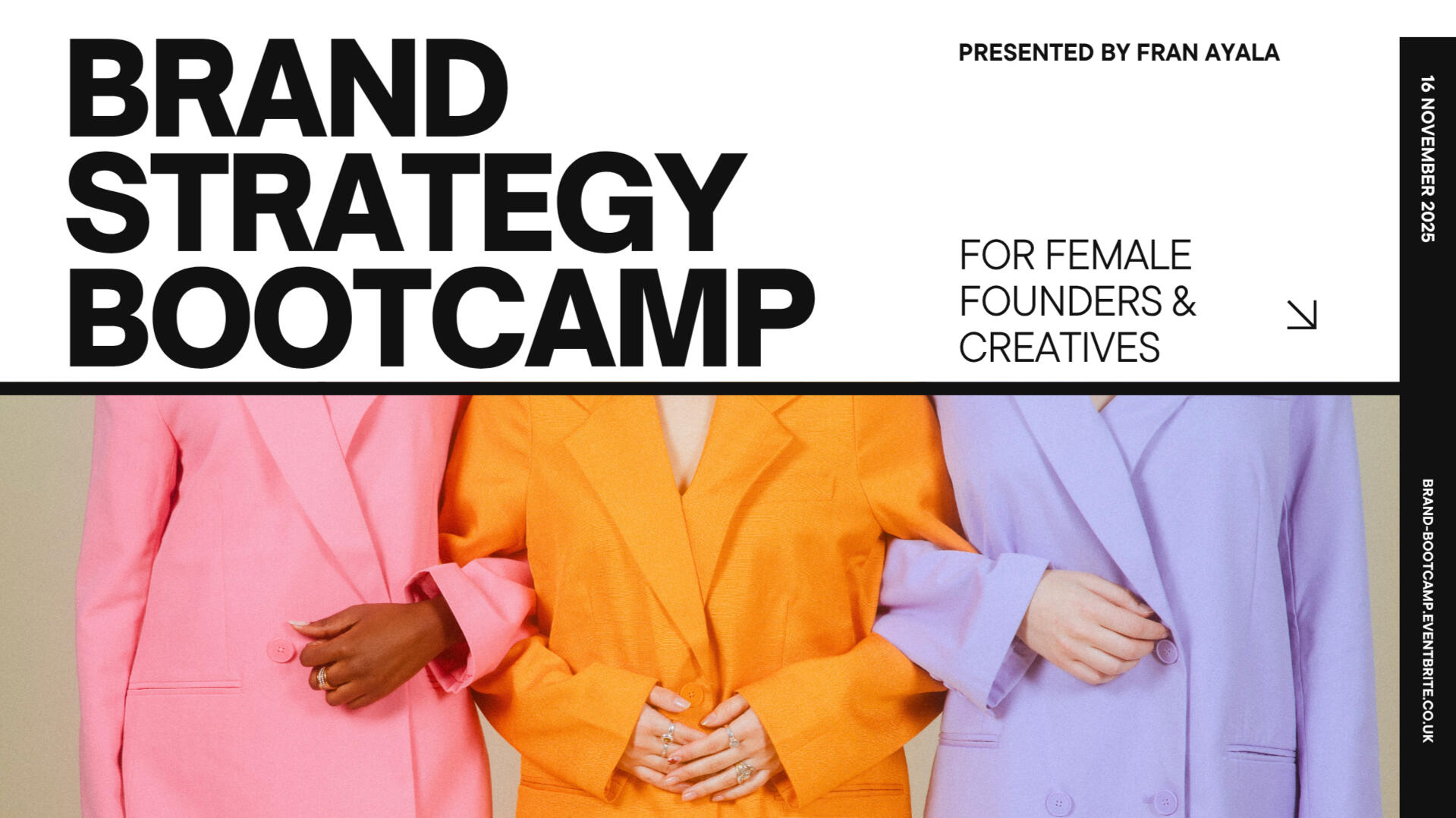 Brand Strategy Bootcamp for Female Founders & Creatives: Online workshop - 16 November 2025